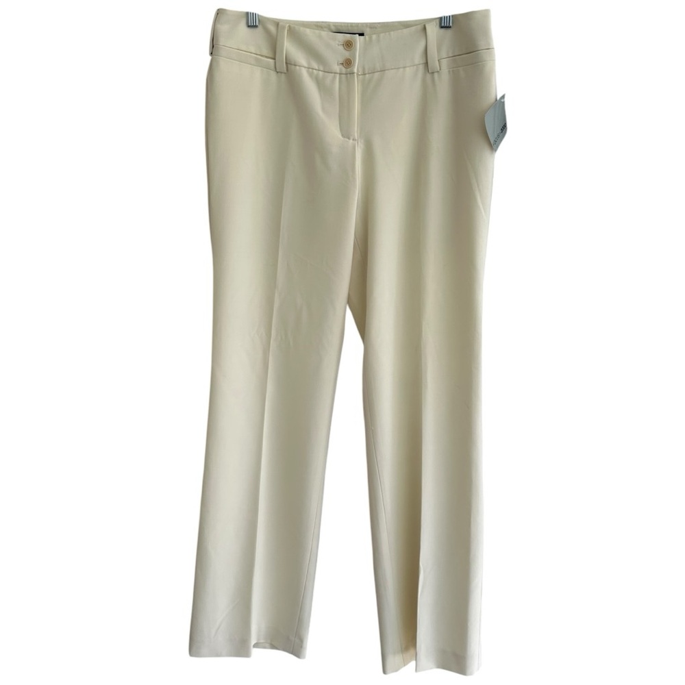 Focus 2000 Women’s NWT Cream Trouser Dress‎ Pants  Sz 10